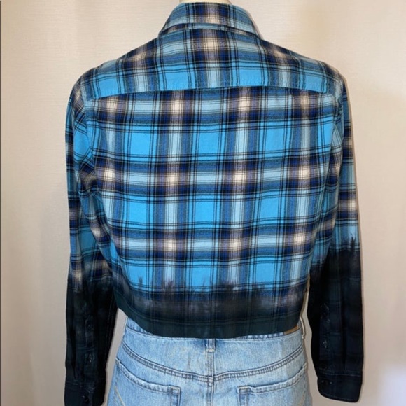 *CUSTOM DYED CROPPED FLANNEL - Picture 4 of 5
